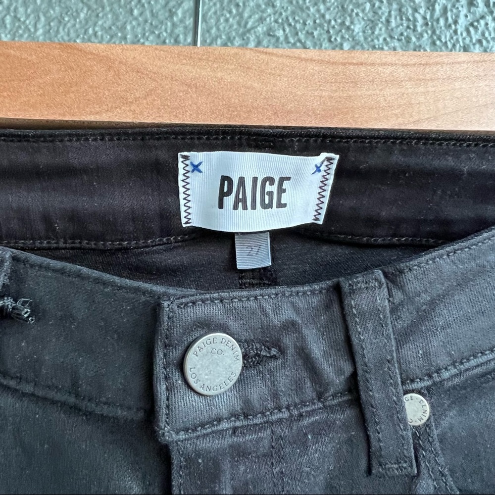 NWT Paige Verdugo Ankle Jeans Sterling Dark Coated sz 27 - Picture 5 of 5